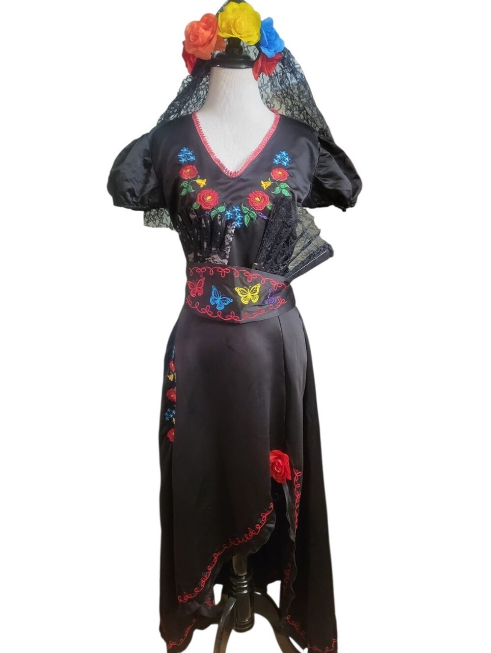 Adult Day of the Dead Beauty Costume - Picture 2 of 11